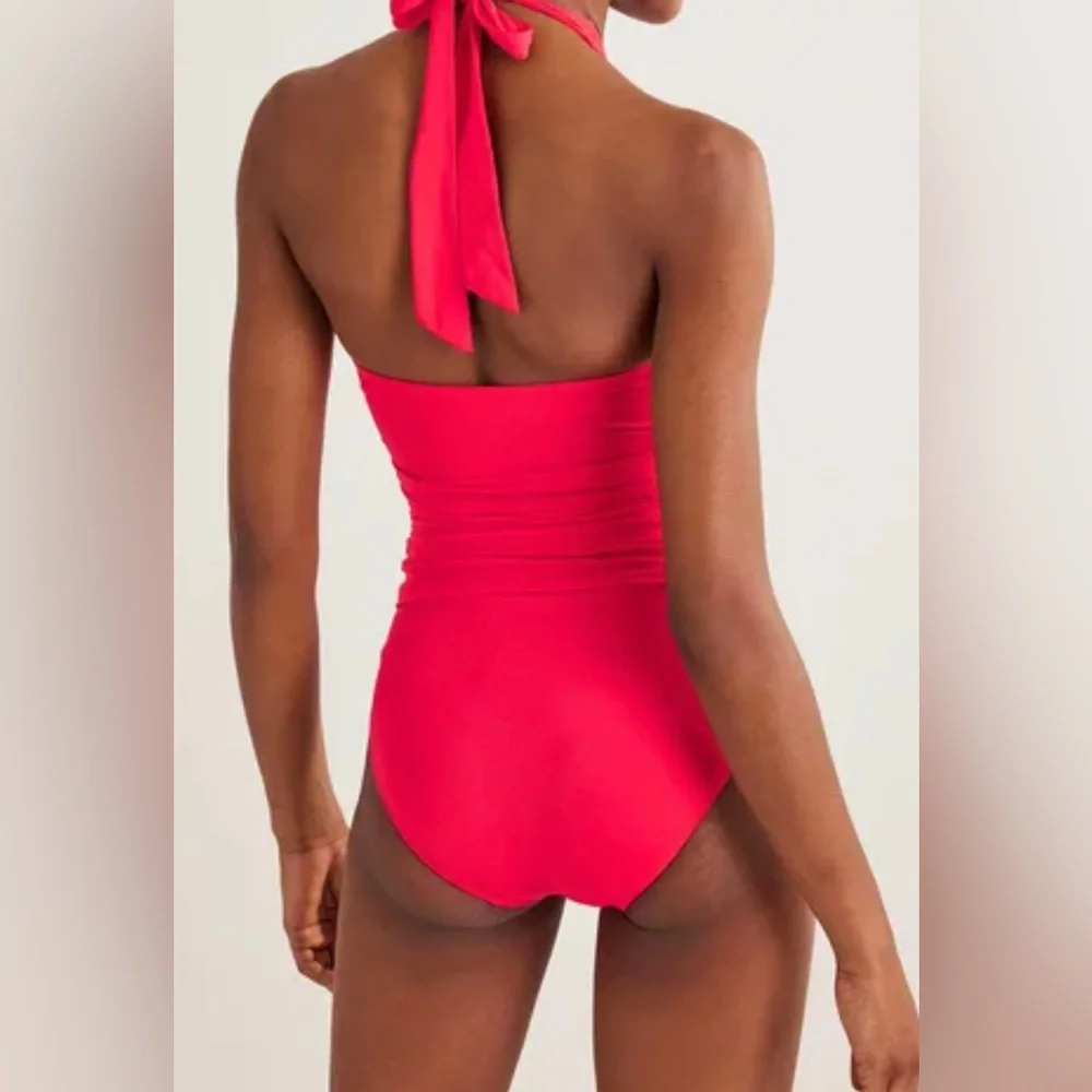 NWT Halter Ruched Swimsuit - Picture 3 of 7
